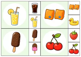 Vorschau - Fördermaterial/Inklusion - Sommer Klammerkarten - Optische Differenzierung / Visuelle Wahrnehmung - Seite 2