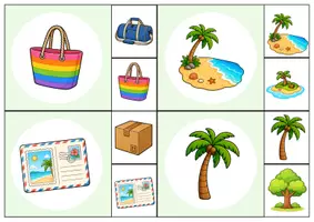 Vorschau - Fördermaterial/Inklusion - Sommer Klammerkarten - Optische Differenzierung / Visuelle Wahrnehmung - Seite 3
