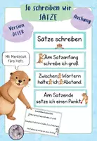 Vorschau - Poster - Satz schreiben Klassentier OTTER #Satzaushang - Deckblatt