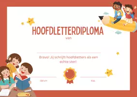 Voorbeeld - Diploma - hoofdletters en tafels - Voorblad