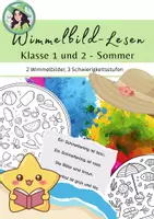 Vorschau - Arbeitsblätter - Wimmelbild-Lesen Sommer - Lesen üben / Klasse 1 und 2 - Deckblatt