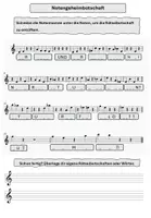 Vorschau - Arbeitsblätter - Musik Notenrätsel mit Vorzeichen - Seite 3