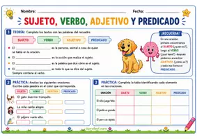 Vista previa - Unidades / Secuencias / Situaciones de Aprendizaje - Sujeto, predicado, verbo y adjetivo - página 2