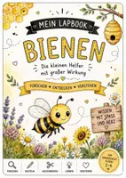 Vorschau - Stundenentwürfe - Bienen-Lapbook-Sachunterricht Grundschule Klasse 2-4 | Mit Klappkarten & Forscheraufträgen - Deckblatt