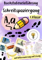 Vorschau - Arbeitsblätter - Buchstabeneinführung A - Buchstabe A - Schreibspaziergang A - Deckblatt