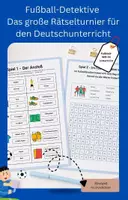 Vorschau - Arbeitsblätter - Rätselspaß zur Fußball-WM / Klasse 2 bis 4 - Deckblatt