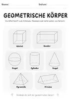 Vorschau - Unterrichtsreihen - Geometrische Körper Übungsheft - Geometrie Mathe Klasse 3 & 4 - Seite 2