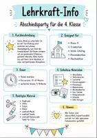 Vorschau - Stundenentwürfe - Grundschulabschluss Klasse 4 – Abschiedsparty mit Stationen, Quiz & Urkunde | Fachübergreifend Klasse 4 - Seite 2