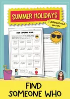 Vorschau - Arbeitsblätter - My summer holidays: Find someone who – Kommunikative Sprechübung & Schreibaufgabe (Englisch) - Deckblatt