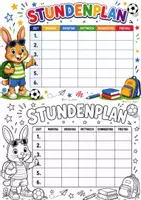 Vorschau - Arbeitsblätter - KOSTENLOS: Stundenpläne mit Max & seinen Freunden – Fußballlook WM| Grundschule | Freebie - Seite 3