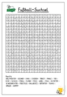 Vorschau - Arbeitsblätter - Fußball Suchsel I Buchstabengitter - Deckblatt