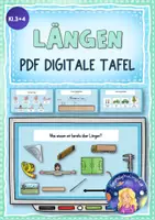 Vorschau - Präsentationen/Tafelbilder - Längen - PDF für die digitale Tafel (Klasse 3+4) - Deckblatt