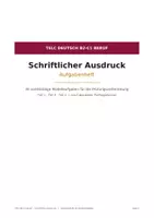 Vorschau - Prüfungsvorbereitung - TELC Deutsch B2·C1 Beruf – Schriftlicher Ausdruck: 30 Modellaufgaben (Aufgabenheft) - Deckblatt