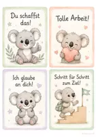 Vorschau - Bildkarten - Koala_Motivationskarten - Seite 1