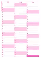 Vorschau - Lehrpläne/Lehrermaterial - 🌸 Lehrerplaner 2026/2027 – Printable PDF A4🌸 - Seite 3