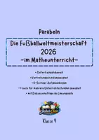 Vorschau - Stundenentwürfe - Arbeitsbogen Parabeln Fußballweltmeisterschaft Klasse 9 - Deckblatt