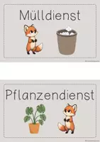 Vorschau - Bildkarten - Klassendienste für deine Fuchs-Klasse - Seite 3