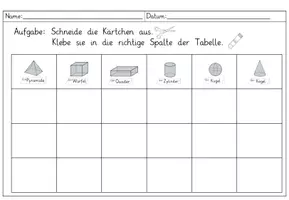 Vorschau - Arbeitsblätter - Eigenschaften geometrische Körperformen_Rätsel - Seite 1