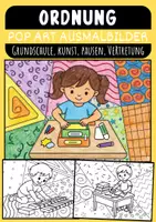 Vorschau - Mal- und Bastelvorlagen - Ordnung Pop Art Kunstprojekte für Schüler:innen der Klassen 1 bis 4 - Deckblatt