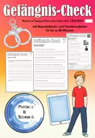 Vorschau - Arbeitsblätter - Begleitmaterial zu "Der Gefängnis-Check" (Vertretungsstunde ohne Vorbereitung) - Deckblatt