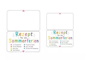 Vorschau - Mal- und Bastelvorlagen - Sommerferien - Sommerferiengruß: Schöne Sommerferien – Ein süßer Feriengruß für Kinder - Seite 3