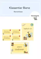 Vorschau - Anderer Materialtyp - Biene Klassentier Materialpaket Bienenklasse - Deckblatt