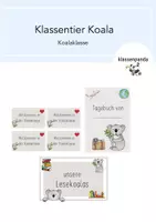 Vorschau - Anderer Materialtyp - Koala Klassentier Materialpaket Koalaklasse - Deckblatt