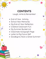 Προεπισκόπηση - Φύλλα εργασίας - End of Year Activity Worksheet - Σελίδα 1