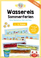 Vorschau - Arbeitsblätter - Gruß Sommerferien-Start: Wassereis - Deckblatt