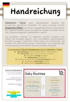 Vorschau - Fördermaterial/Inklusion - Substitution Tables - Daily Routines - Seite 1