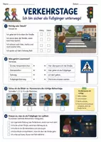 Vorschau - Arbeitsblätter - Verkehrsteilnehmer - Grundschule - Deckblatt