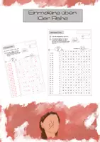 Vorschau - Arbeitsblätter - Malaufgaben finden I Suchsel I 10er Einmaleins - Deckblatt
