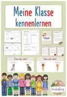 Vorschau - Arbeitsblätter - Meine Klasse und ich: 3. Stunde - Klasse kennenlernen (Namen lernen) - Deckblatt