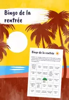 Vorschau - Spiele - Spiel - Bingo de la rentrée - Seite 1