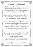 Vorschau - Poster - Wörter mit doppeltem Vokal aa, oo, ee - kooperatives Poster ca. 49x74 cm - Seite 2