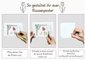 Vorschau - Poster - Wörter mit doppeltem Vokal aa, oo, ee - kooperatives Poster ca. 49x74 cm - Seite 3