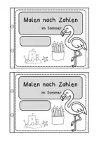 Vorschau - Arbeitsblätter - Malen nach Zahlen im Sommer: ZR 20 (Klasse 1/2) - Seite 1