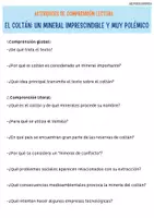 Vista previa - Hojas de trabajo - Texto expositivo para comprensión lectora: el coltán - página 2