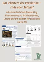 Vorschau - Unterrichtsreihen - Das Scheitern der Revolution – Ende oder Anfang? - Deckblatt