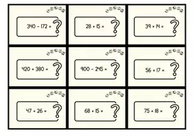 Vorschau - Aufgabenkarten - Kopfrechnen mit der Kartei 1 - Addition und Subtraktion - Seite 3