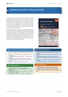 Vorschau - Arbeitsblätter - Analytische Geometrie und Vektoren: 30+ Anwendungsaufgaben für die Oberstufe - Seite 1