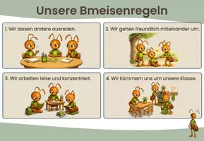 Vorschau - Poster - Klassenregeln mit Regel der Woche - Deckblatt