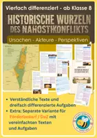 Vorschau - Arbeitsblätter - Nahostkonflikt: Ursachen & Akteure - vierfach differenziert + Extramaterial Förderbedarf (Stand: 2026) - Deckblatt