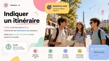 Vorschau - Präsentationen/Tafelbilder - En ville: indiquer le chemin Präsentation - Seite 3