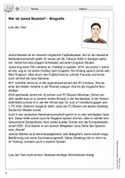 Vorschau - Arbeitsblätter - Lesetext Jamal Musiala - Fußballheld im Klassenzimmer - Seite 1