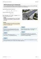 Vorschau - Arbeitsblätter - Anwendung Analytische Geometrie: GPS Positionierung im Straßennetz - Seite 1
