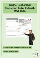 Vorschau - Arbeitsblätter - WM 2026- deutscher Kader: Online-Recherche - Deckblatt