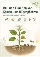 Vorschau - Arbeitsblätter - Bau und Funktion von Samen- und Blütenpflanzen - Deckblatt