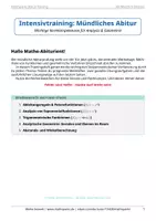 Vorschau - Arbeitsblätter - Mega-Paket: Mündliches Abitur Mathematik | Komplettkurs mit Übungen & Lösungen (Basiskurs BaWü) - Seite 1