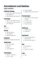 Vorschau - Arbeitsblätter - Konnektoren und Satzbau - Deckblatt